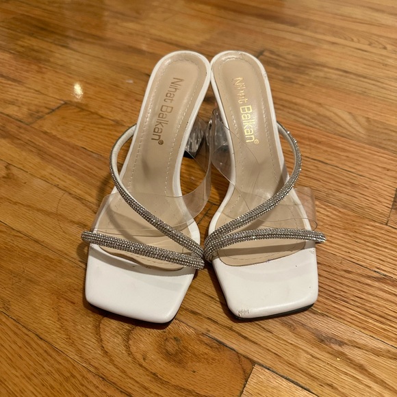 Saks Fifth Ave Rack Evening Sandals - Picture 2 of 5